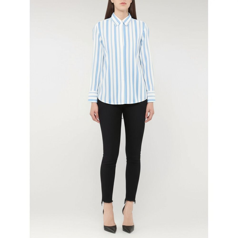 Unbranded Women's Blue and White Shirt